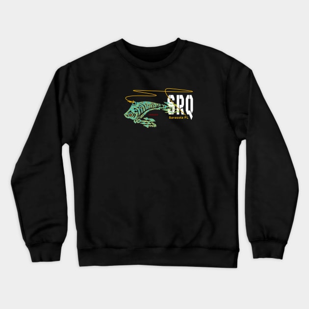 Sarasota Florida Heartbeat Crewneck Sweatshirt by The Witness